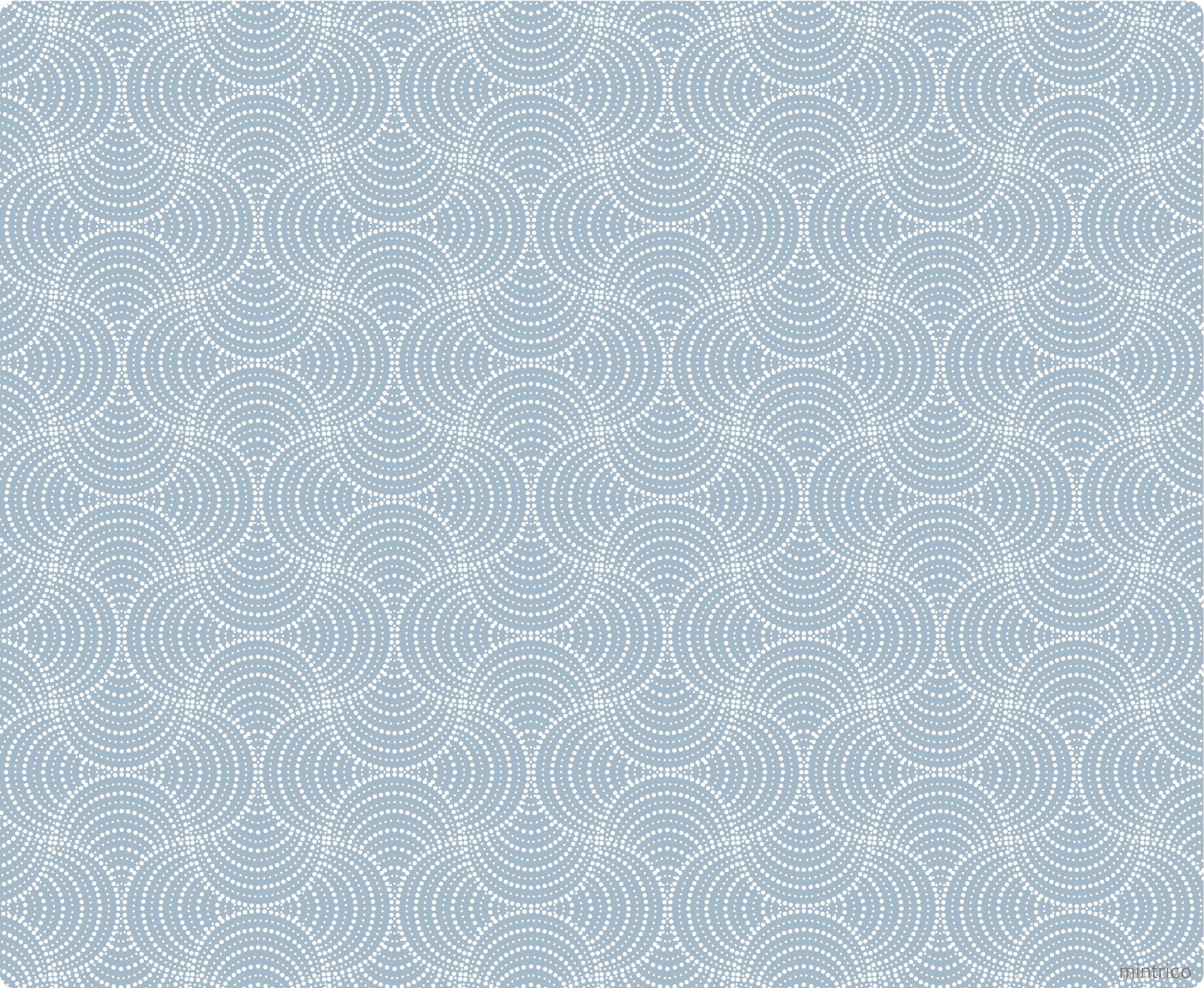 Blue and white dot swirly pattern